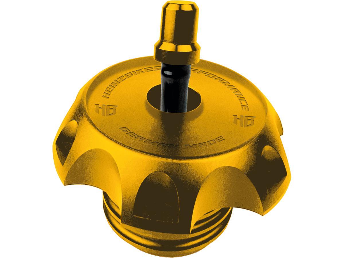 Heinz Bikes Performance Vented Gas Cap Gold Anodized Heinz Bikes Default Title