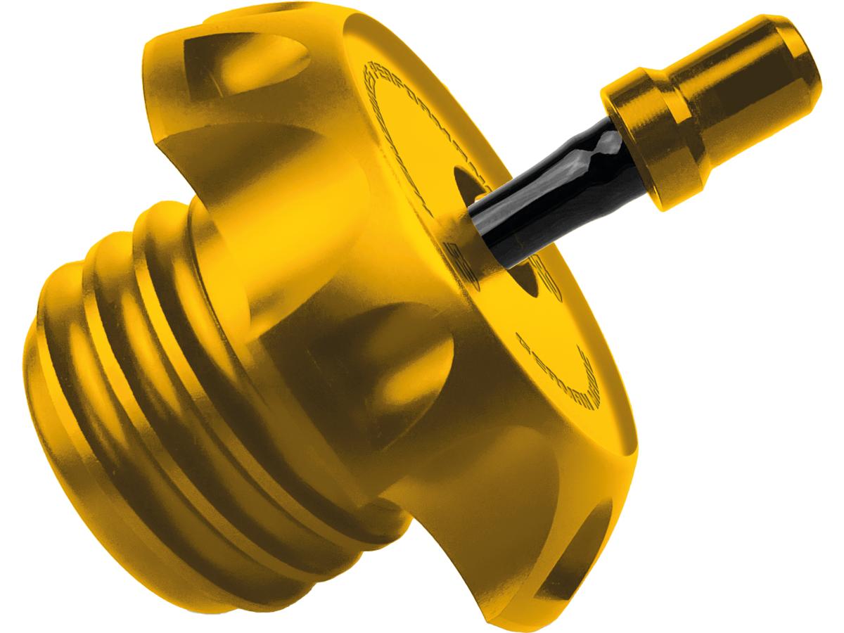 Heinz Bikes Performance Vented Gas Cap Gold Anodized Heinz Bikes