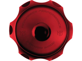 Heinz Bikes Performance Vented Gas Cap Red Anodized Heinz Bikes