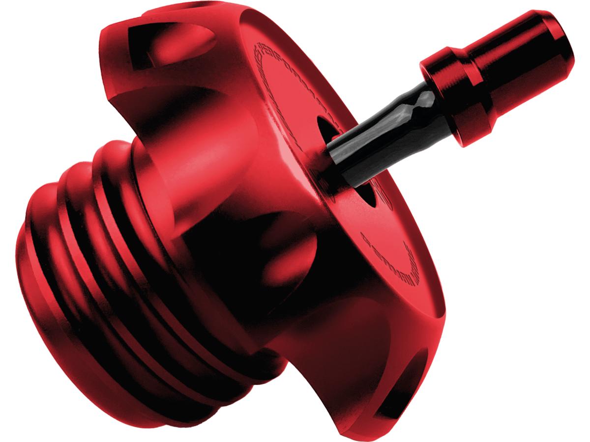 Heinz Bikes Performance Vented Gas Cap Red Anodized Heinz Bikes