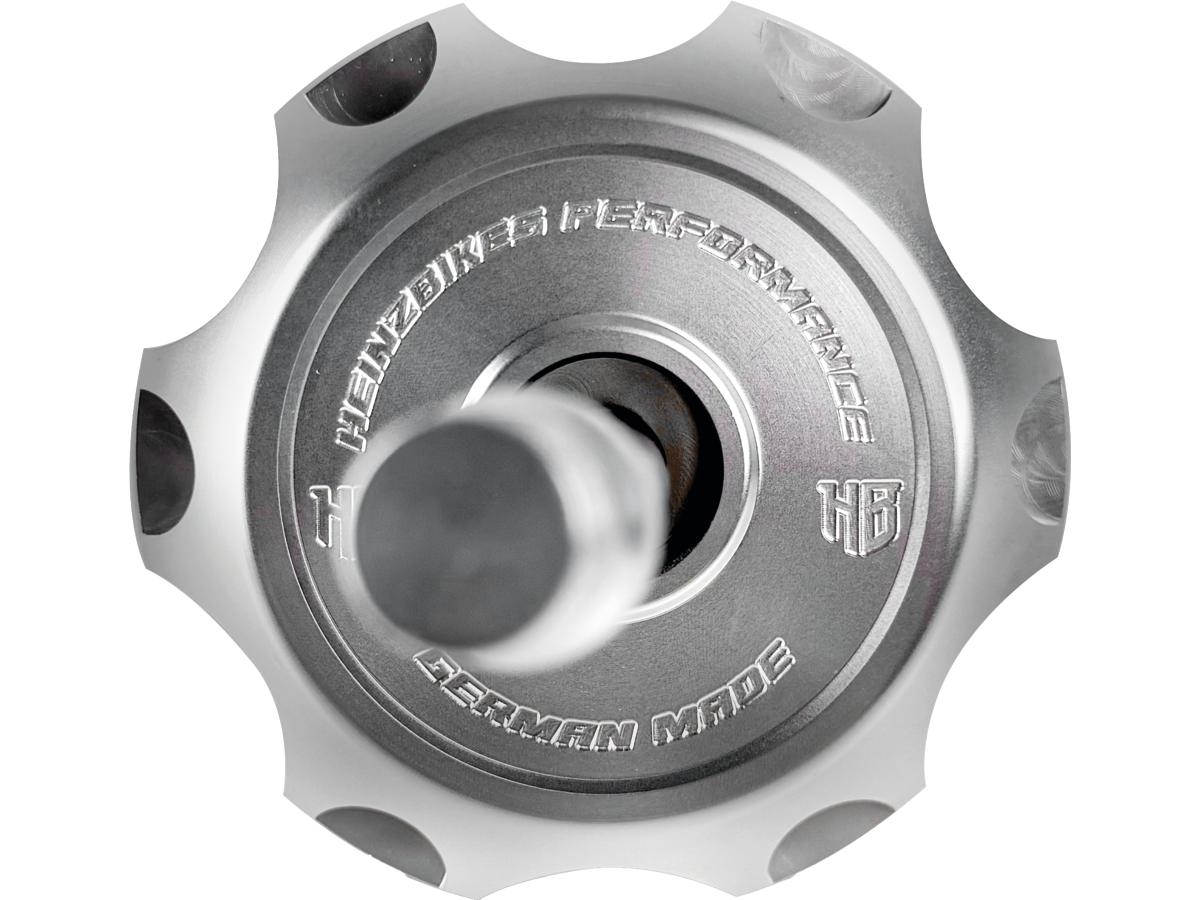Heinz Bikes Performance Vented Gas Cap Silver Anodized Heinz Bikes