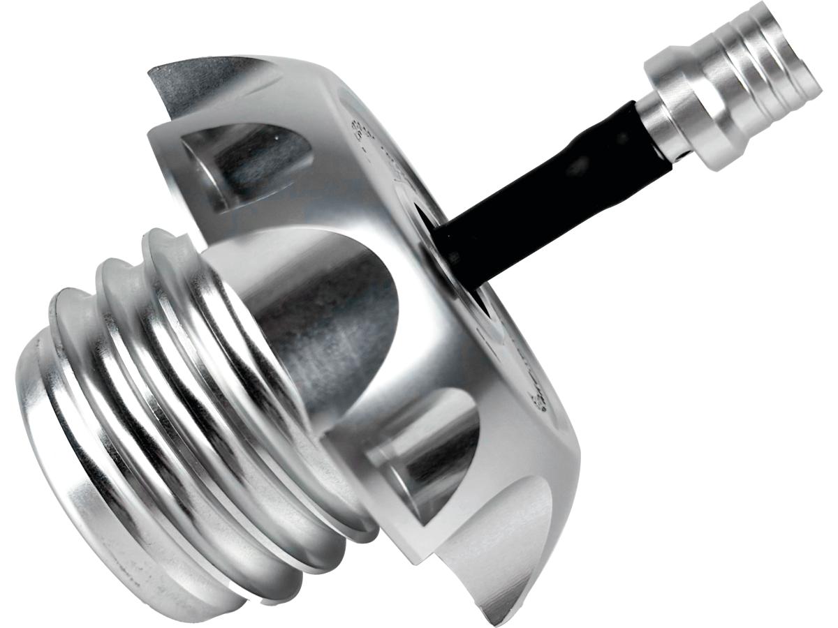 Heinz Bikes Performance Vented Gas Cap Silver Anodized Heinz Bikes