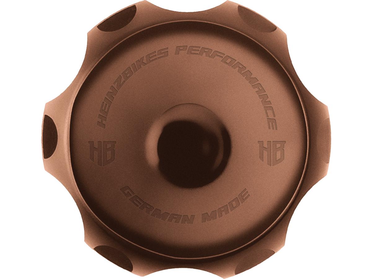 Heinz Bikes Performance Vented Gas Cap Bronze Anodized Heinz Bikes