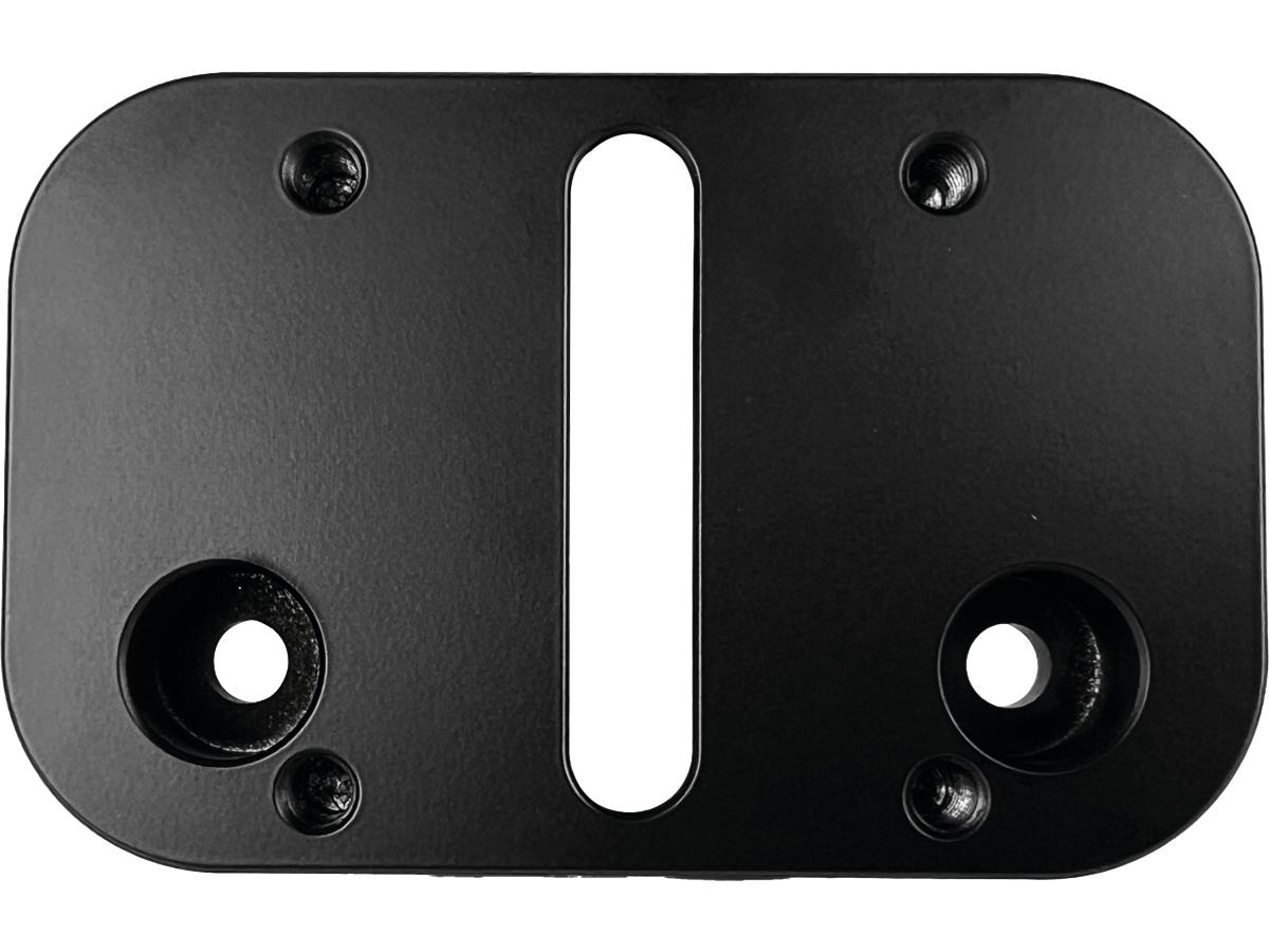 Heinz Bikes Mid Mount License Plate Adapter Black Anodized Heinz Bikes Default Title