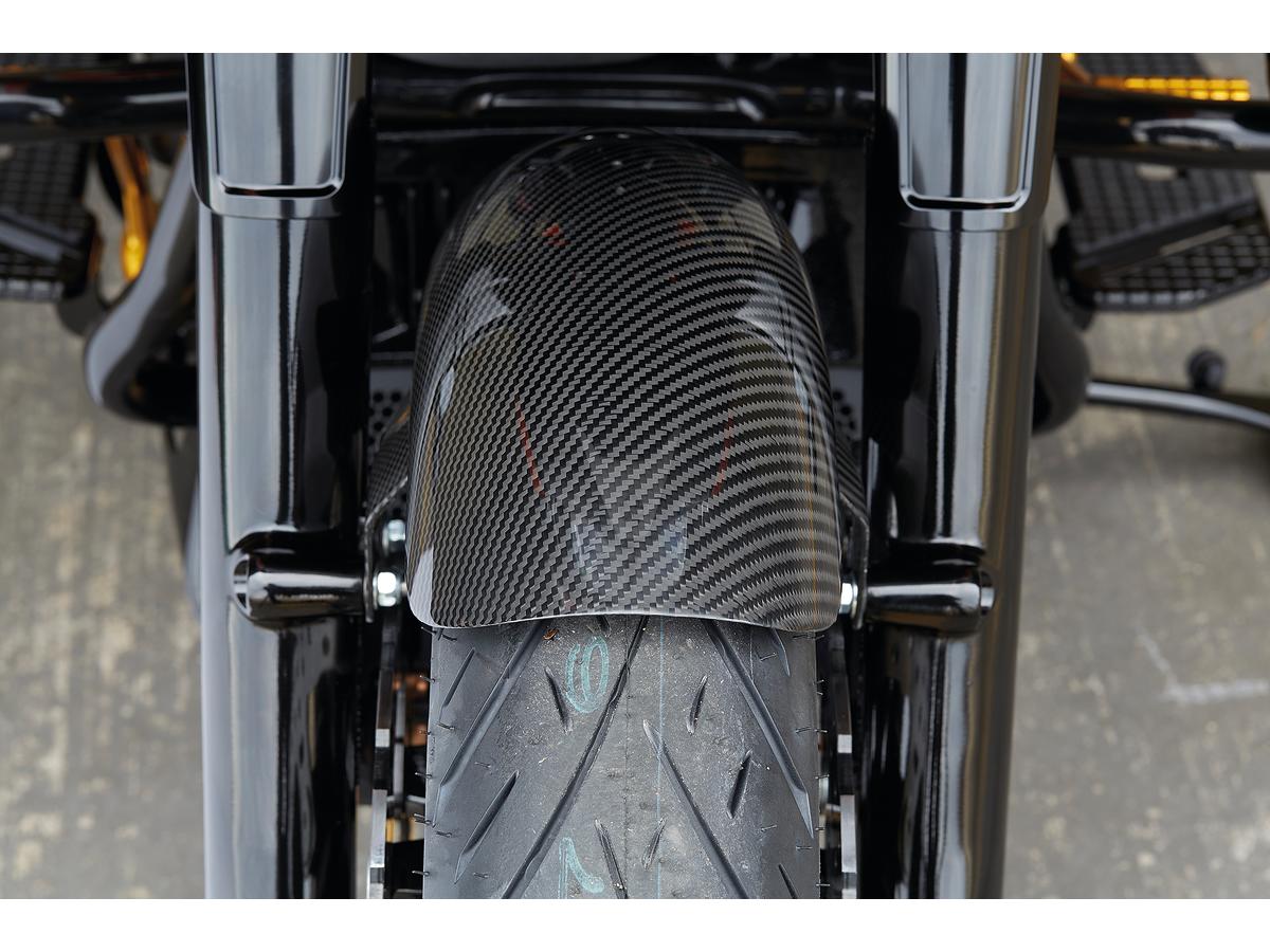Arlen Ness Cafe Carbon Fiber Front Fender 19" Arlen Ness