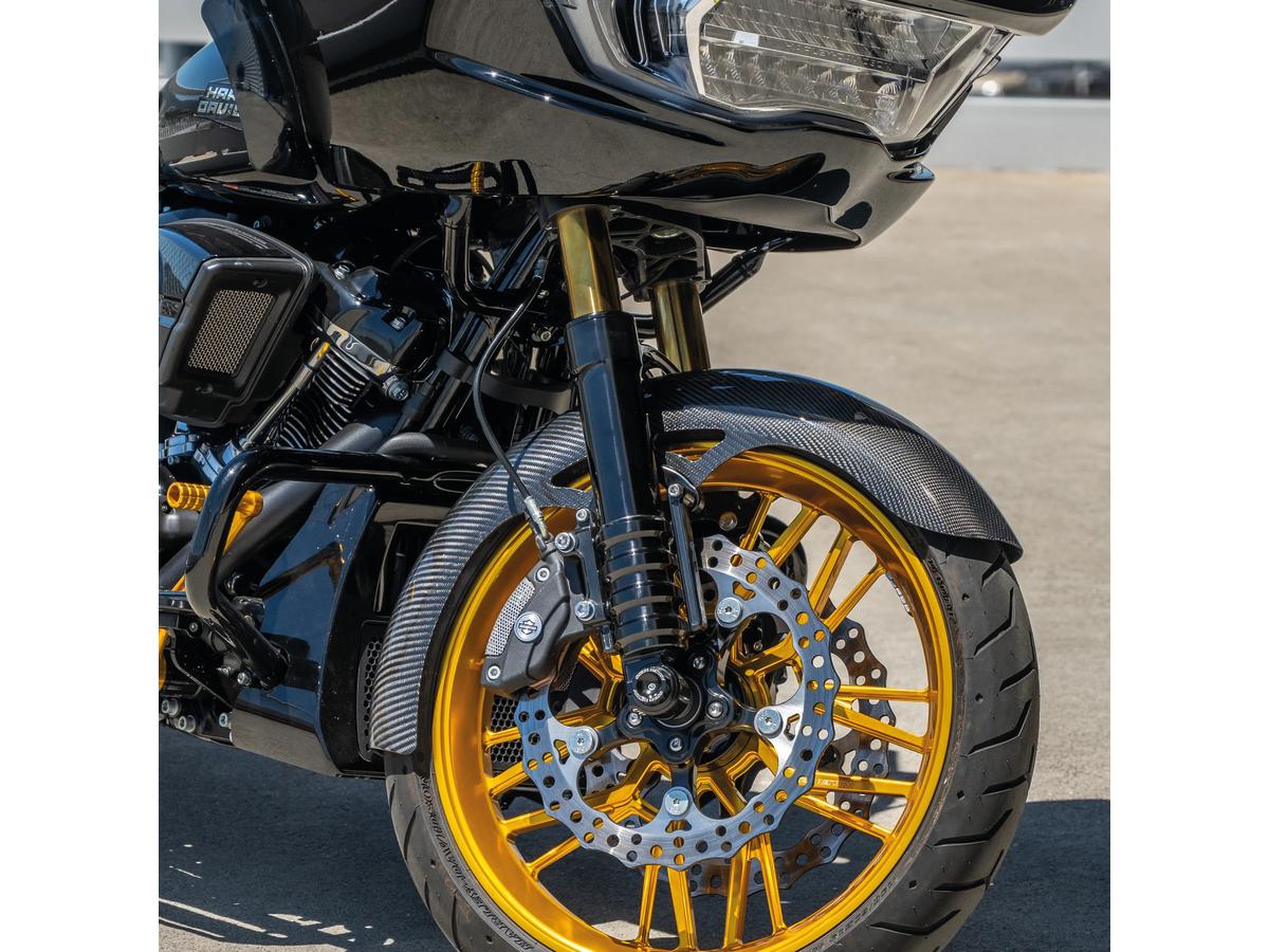 Arlen Ness Wrapper Carbon Fiber Front Fender 19" Arlen Ness