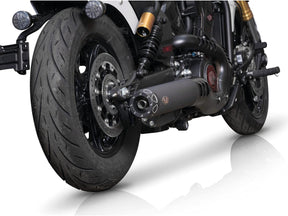 V Performance Single Slip On Muffler Set Black Cut Rebel End Cap, Euro 5+ Black Ceramic Coated V Performance