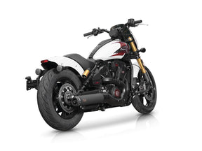 V Performance Single Slip On Muffler Set Black Cut Rebel End Cap, Euro 5+ Black Ceramic Coated V Performance