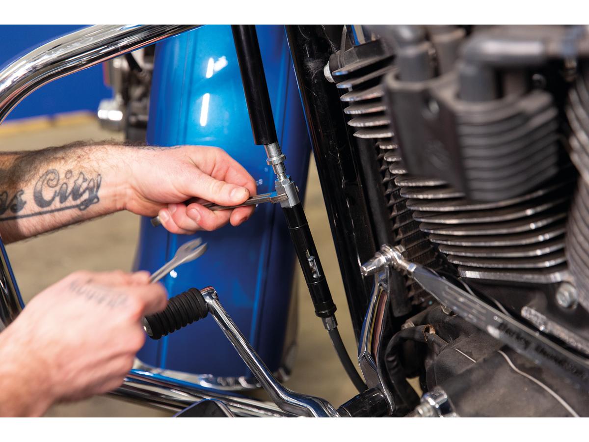 Motion Pro Black Vinyl V Twin Split Clutch Cable 28" Motion Pro