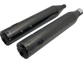 V Performance Double Slip On Muffler Set Endcap Revolver Dark Chrome V Performance Default Title