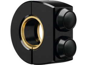 Motogadget Mo.Switch Push Button Clamp For 1" Or 7/8" Handlebars 2 Black Button Gloss Black Anodized Motogadget Default Title