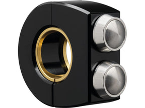 Motogadget Mo.Switch Push Button Clamp For 1" Or 7/8" Handlebars 2 Va Button Gloss Black Anodized Motogadget Default Title