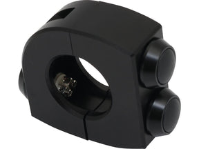 Motogadget Mo.Switch Push Button Clamp For 1" Or 7/8" Handlebars 3 Black Button Gloss Black Anodized Motogadget