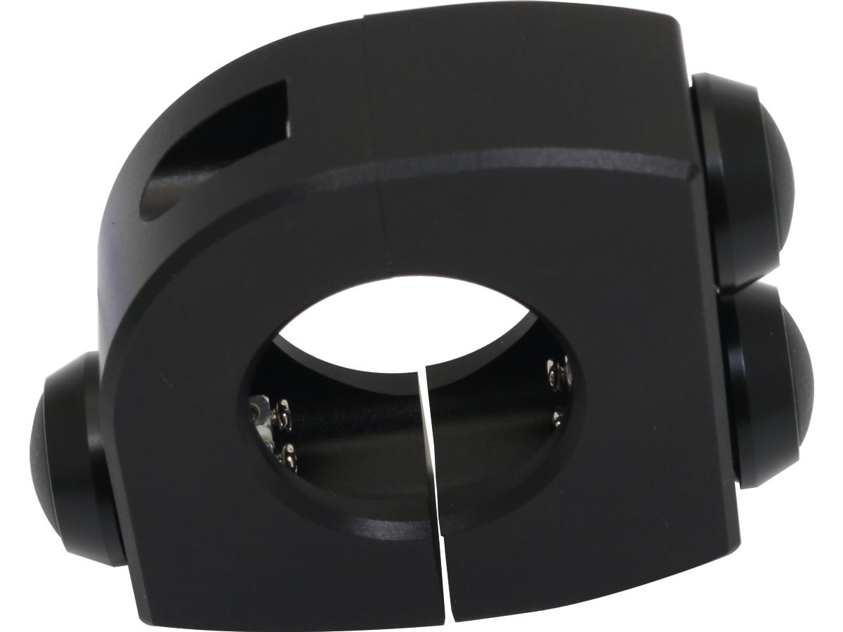 Motogadget Mo.Switch Push Button Clamp For 1" Or 7/8" Handlebars 3 Black Button Gloss Black Anodized Motogadget