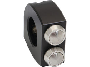 Motogadget Mo.Switch Push Button Clamp For 1" Or 7/8" Handlebars 3 Va Button Gloss Black Anodized Motogadget