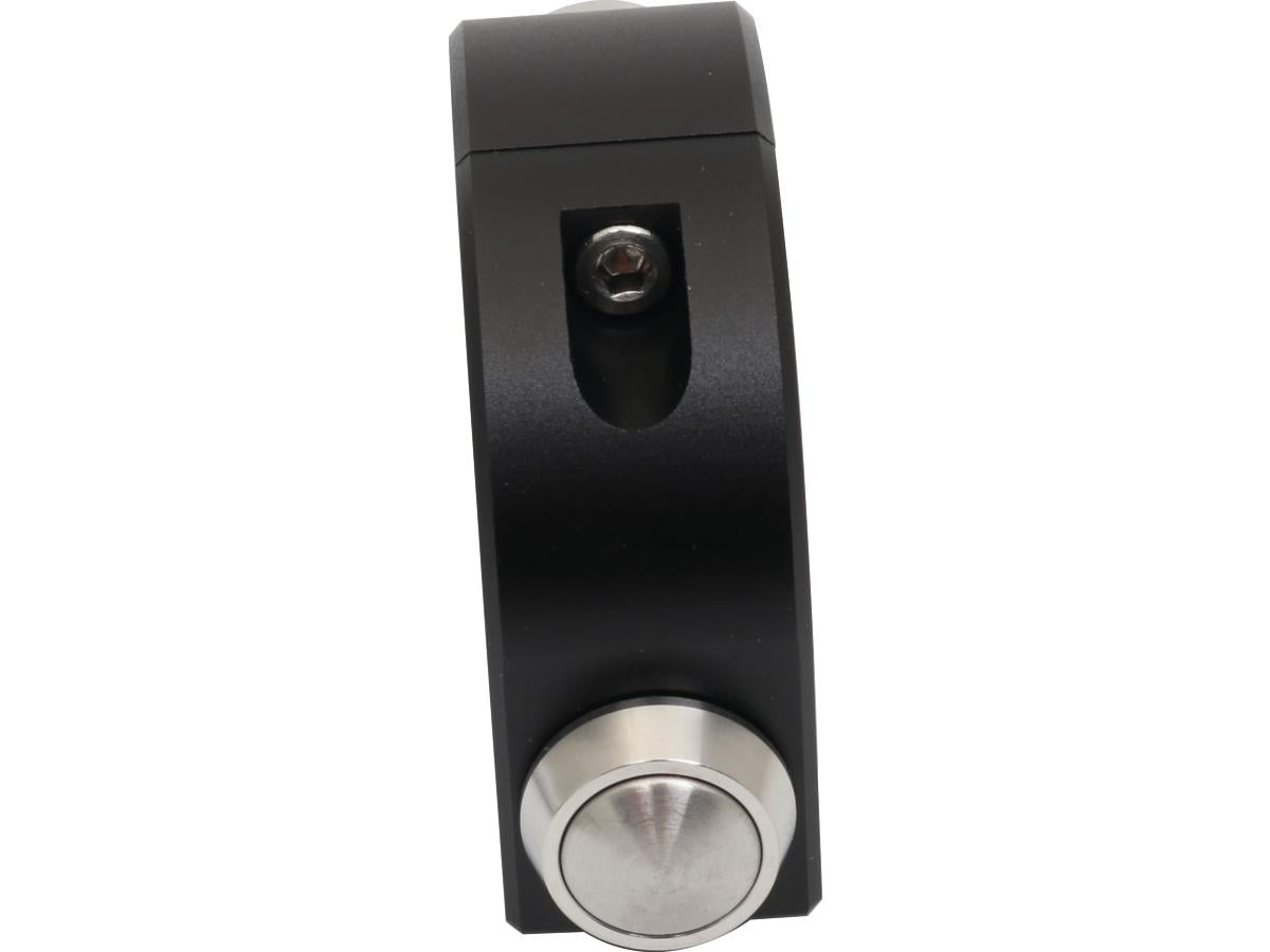 Motogadget Mo.Switch Push Button Clamp For 1" Or 7/8" Handlebars 3 Va Button Gloss Black Anodized Motogadget