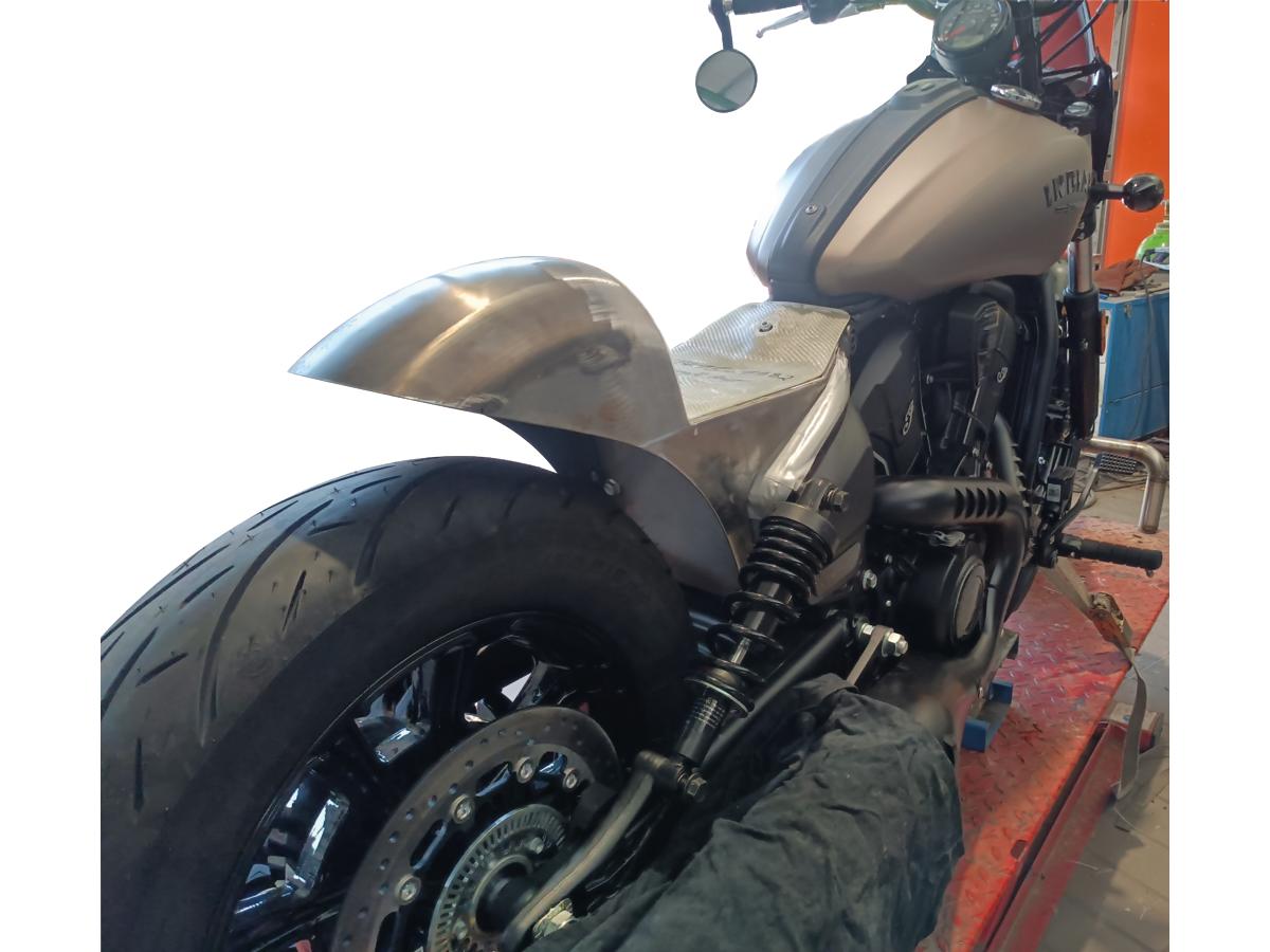 Caferacer Rear End Conversion Kit Fiber Seat Base Pan Raw Holy Death Motorcycle Co.