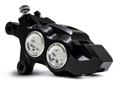 Performance Machine Race Series Monoblock Brake Caliper Clear Anodized Billet Bore Caps Black Anodized Front Left Performance Machine Default Title