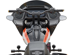 Ricks Motorcycles Club Style Pullback Riser And Triple Tree Cover Kit 7" Height, 1 1/4" Clamp Diameter Black Anodized Ricks Motorcycles