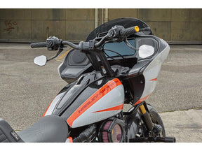 Ricks Motorcycles Club Style Pullback Riser And Triple Tree Cover Kit 7" Height, 1 1/4" Clamp Diameter Black Anodized Ricks Motorcycles Default Title