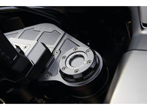 Ricks Motorcycles Reduced Reach Club Style Riser Relocation Plate 45 Mm Offset, Includes Steering Lock Cover Black Anodized Ricks Motorcycles