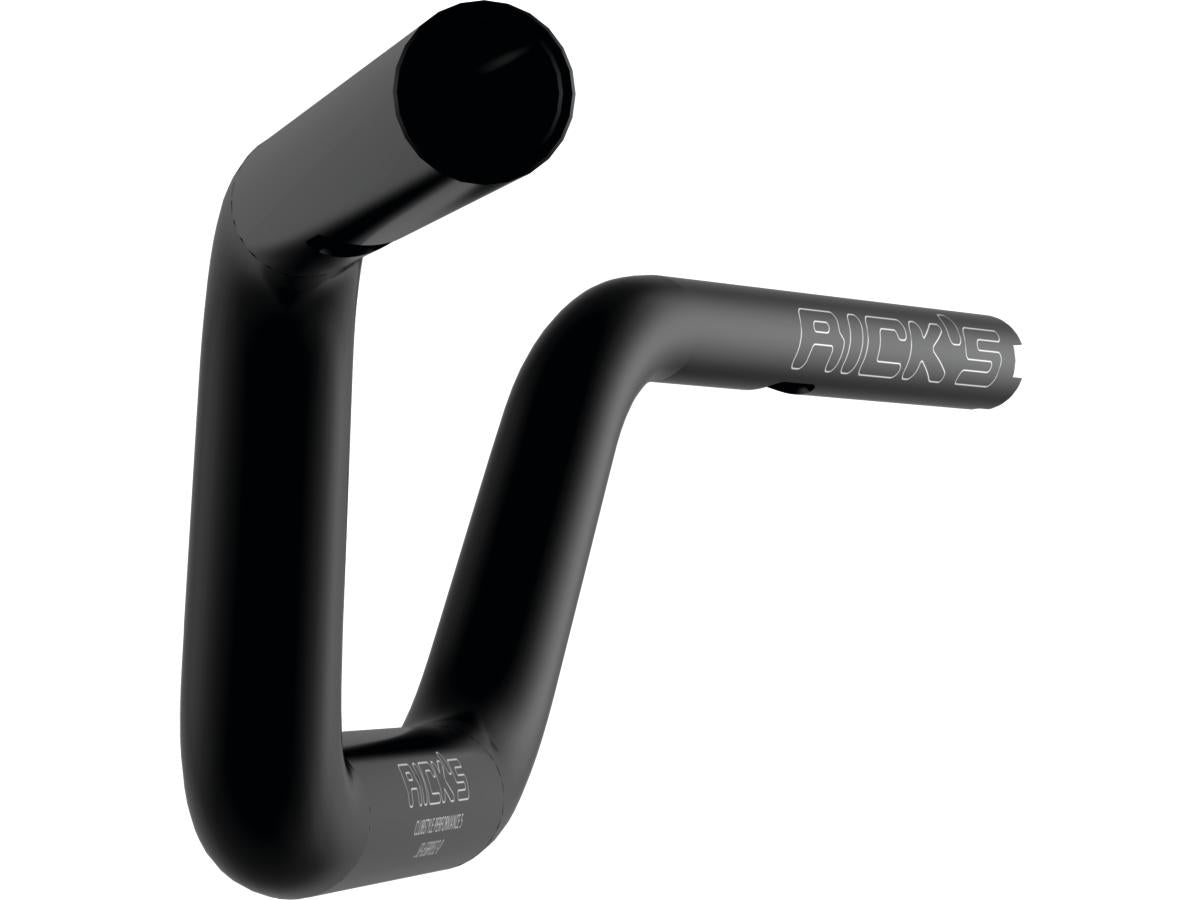 Ricks Motorcycles Tapered From 1 1/4" To 1" Aluminium Handlebar Performance 5, Total Width Incl. Tbw Sensor: 832 Mm 5 Hole Flat Black Anodized Throttle By Wire Throttle Cables Ricks Motorcycles
