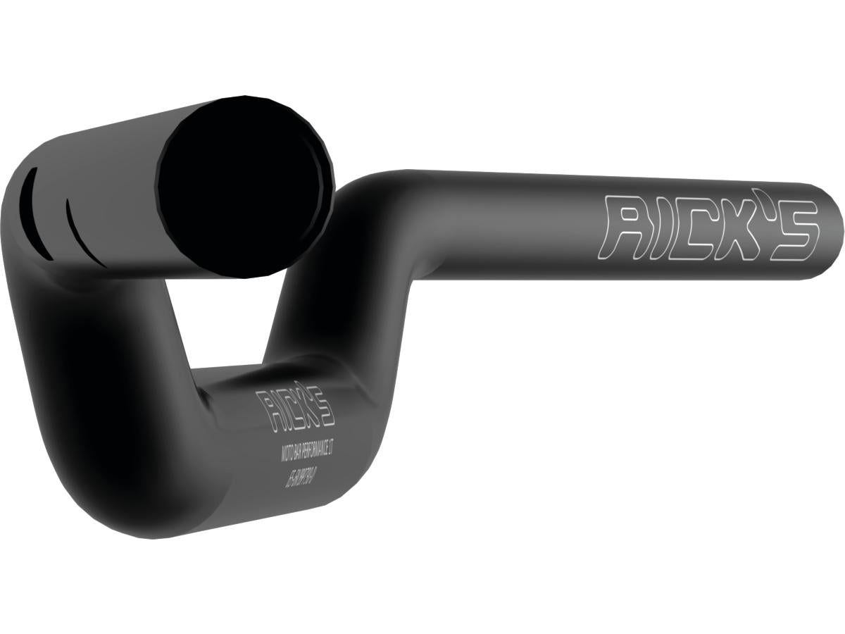 Ricks Motorcycles Tapered From 1 1/4" To 1" Aluminium Handlebar Performance 1 T Moto Bar, Width: 790 Mm 5 Hole Flat Black Anodized Throttle By Wire (Switch Housing Sensor) Ricks Motorcycles