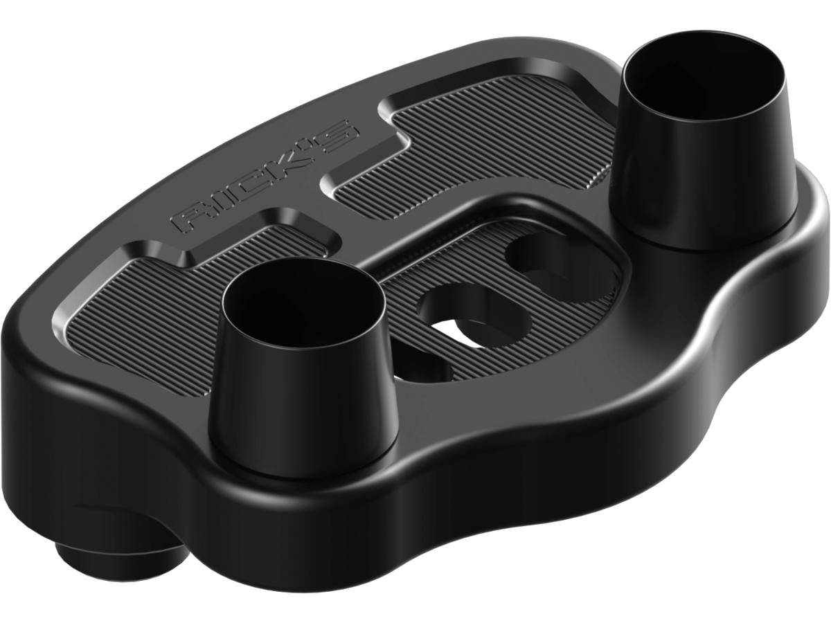 Ricks Motorcycles Reduced Reach Universal Riser Relocation Plate 40 Mm Offset Black Anodized Ricks Motorcycles Default Title