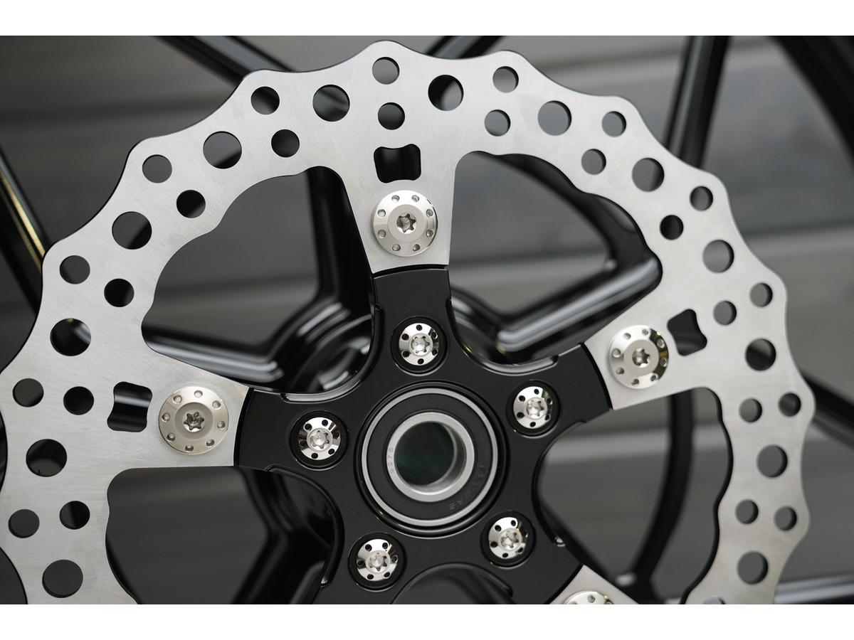 Arlen Ness Titanium Floating Rotor Bolt Kit For Front Brake Discs Polished Arlen Ness
