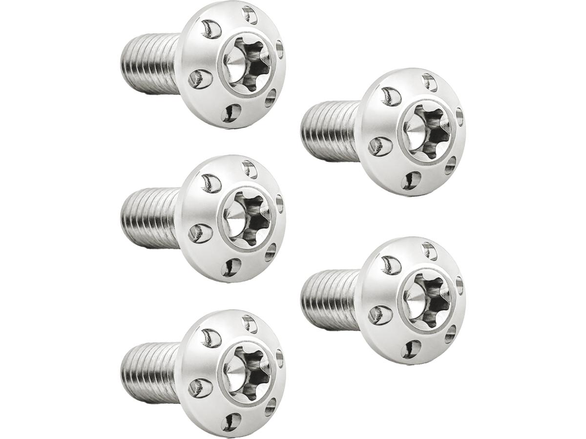 Arlen Ness Titanium Rotor Bolt Kit For Rear Brake Discs, Thread: 3/8" 16 X 1" Polished Arlen Ness Default Title