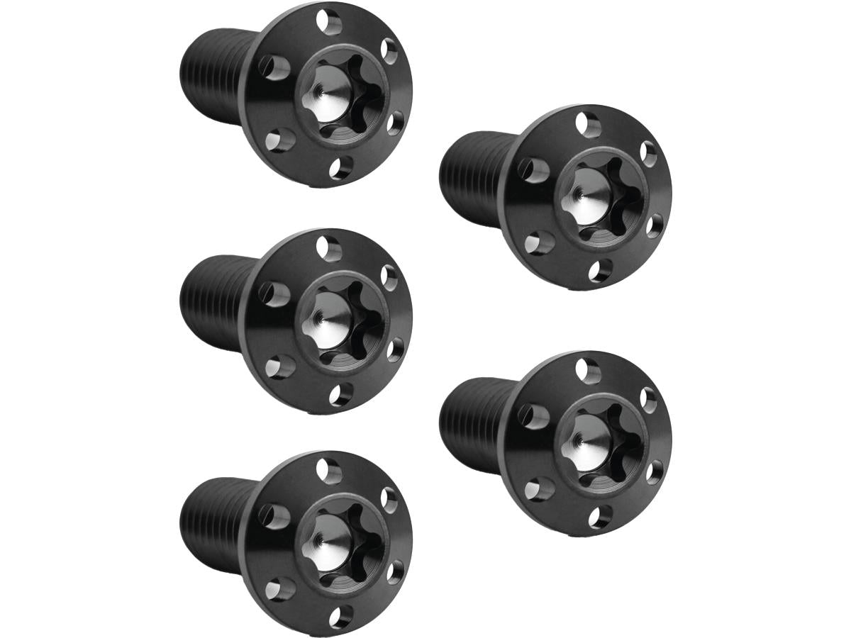 Arlen Ness Titanium Rotor Bolt Kit For Rear Brake Discs, Thread: 3/8" 16 X 1" Black Arlen Ness Default Title