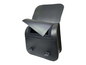 D3 Sd Leather Universal Saddlebag For Softails 27,7 Liter With Inside Flap, Height: 420 Mm, Width: 440 Mm, Depth: 150 Mm Black D3 Sd