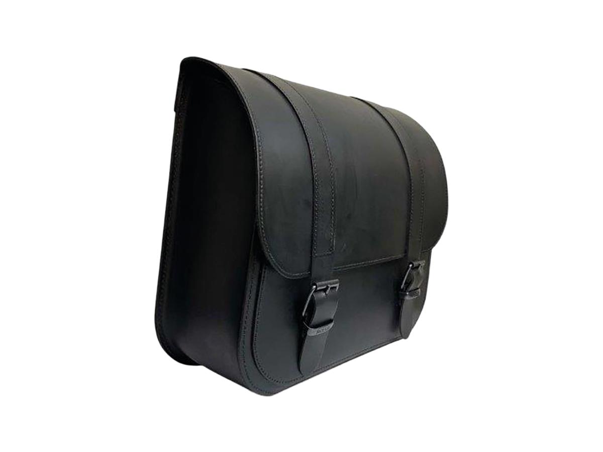 D3 Sd Leather Universal Saddlebag For Softails 27,7 Liter With Inside Flap, Height: 420 Mm, Width: 440 Mm, Depth: 150 Mm Black D3 Sd