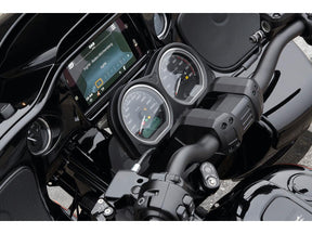 Ricks Motorcycles Club Style Pullback Riser And Performance 3 Triple Tree Kit, Double Oe Instruments 8,5" Height, 1 1/4" Clamp Diameter Black Anodized Ricks Motorcycles