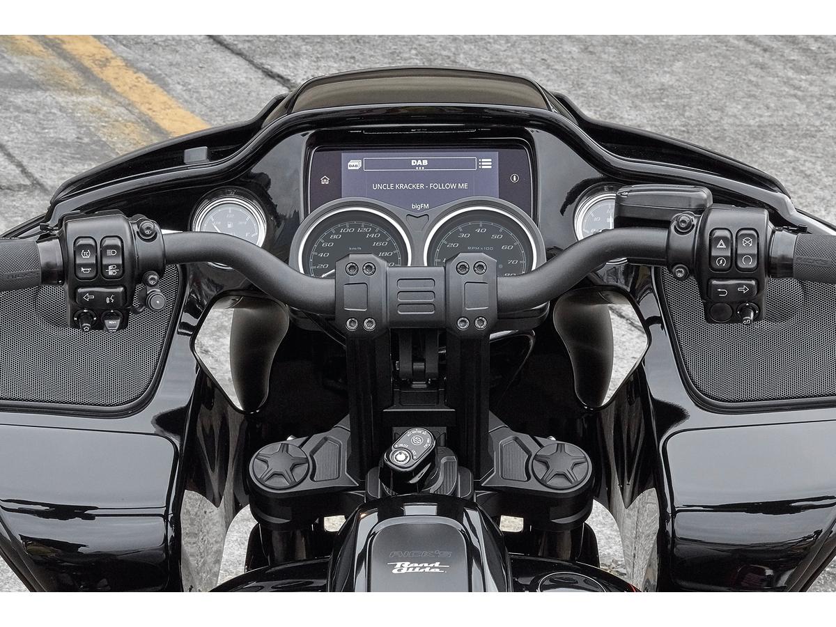 Ricks Motorcycles Club Style Pullback Riser And Performance 3 Triple Tree Kit, Double Oe Instruments 8,5" Height, 1 1/4" Clamp Diameter Black Anodized Ricks Motorcycles