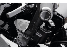 Ricks Motorcycles Club Style Pullback Riser And Performance 3 Triple Tree Kit, Double Oe Instruments 8,5" Height, 1 1/4" Clamp Diameter Black Anodized Ricks Motorcycles