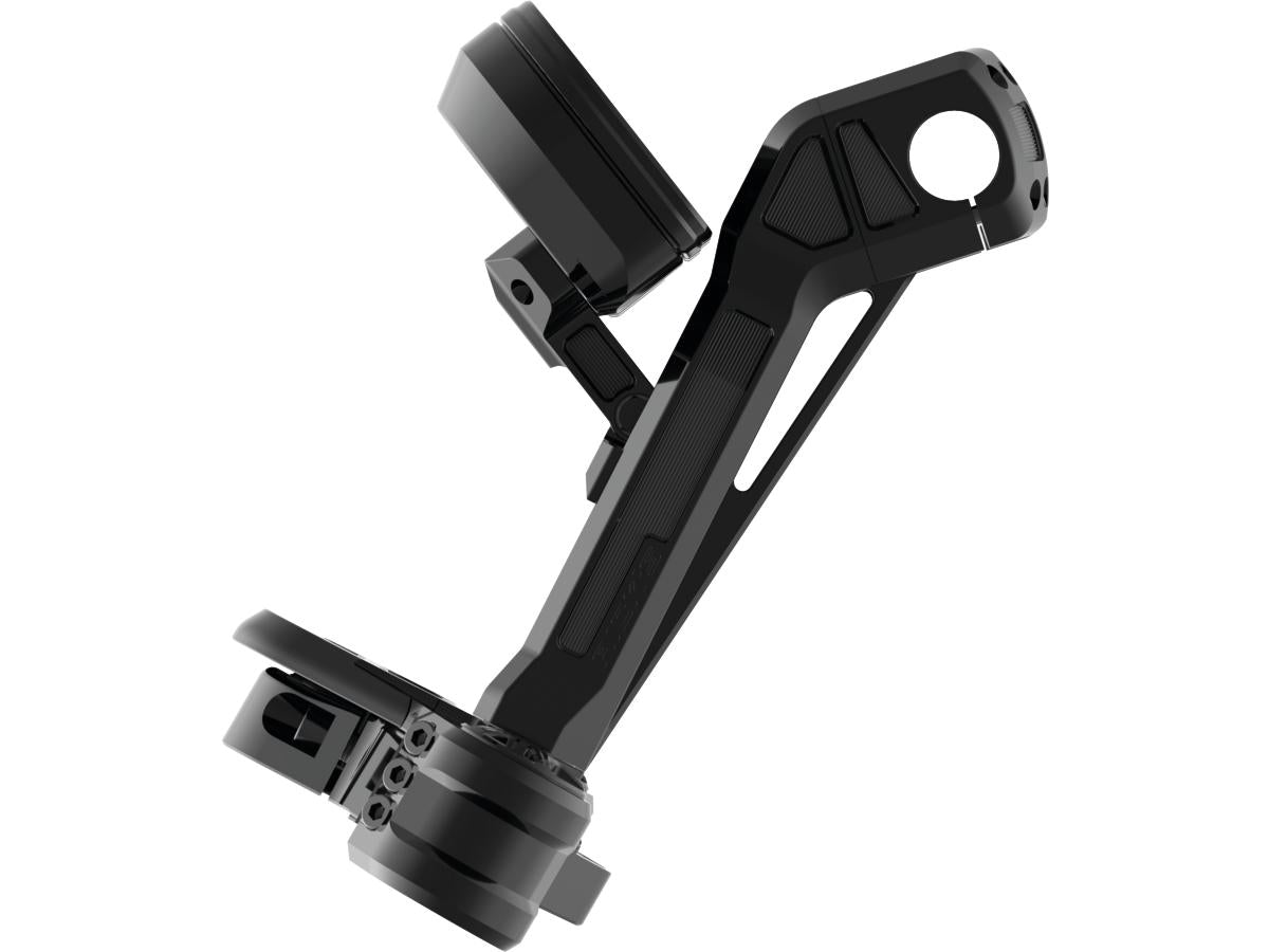 Ricks Motorcycles Club Style Pullback Riser And Performance 3 Triple Tree Kit, Double Oe Instruments 10" Height, 1 1/4" Clamp Diameter Black Anodized Ricks Motorcycles