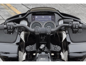 Ricks Motorcycles Club Style Pullback Riser And Performance 3 Triple Tree Kit, Double Oe Instruments 10" Height, 1 1/4" Clamp Diameter Black Anodized Ricks Motorcycles