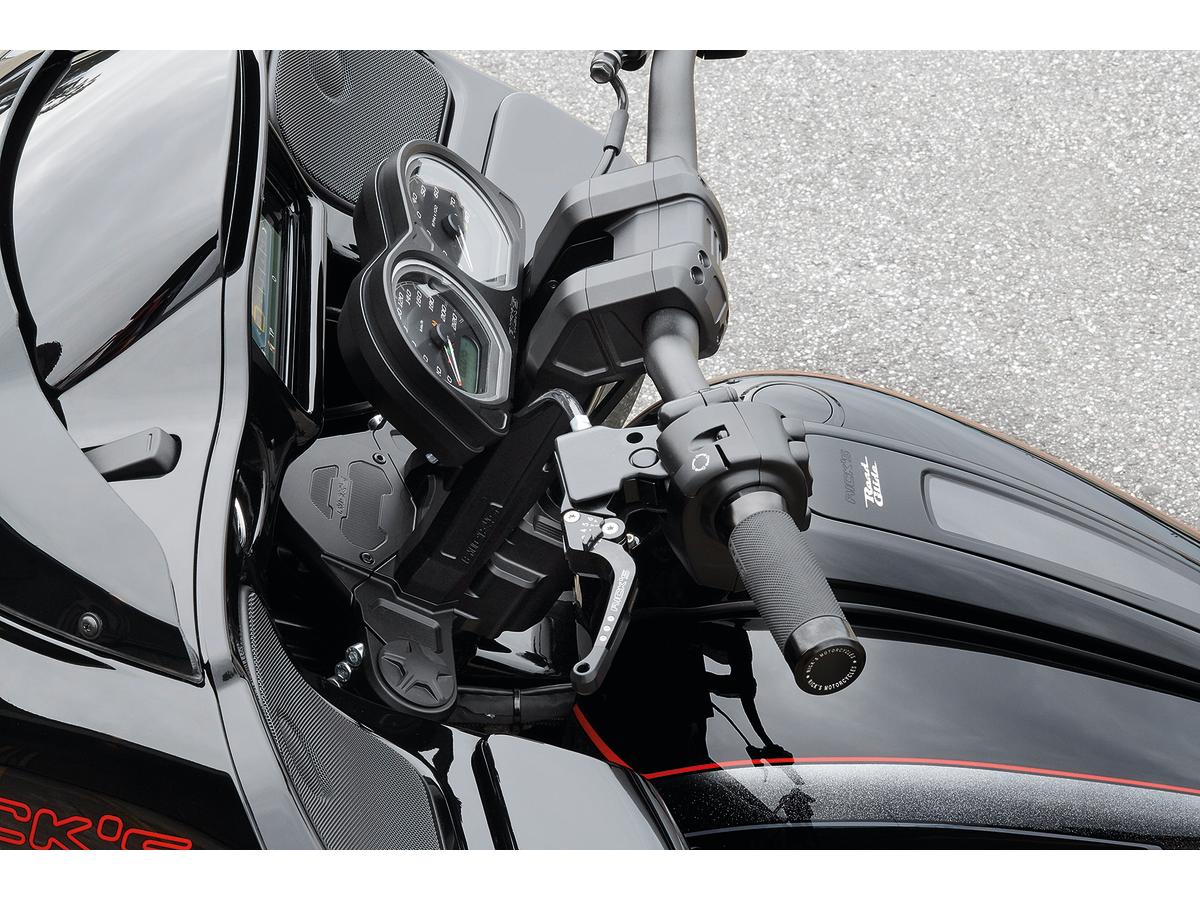 Ricks Motorcycles Club Style Pullback Riser And Performance 3 Triple Tree Kit, Double Oe Instruments 11,5" Height, 1 1/4" Clamp Diameter Black Anodized Ricks Motorcycles