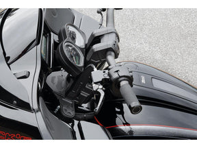 Ricks Motorcycles Club Style Pullback Riser And Performance 3 Triple Tree Kit, Double Oe Instruments 11,5" Height, 1 1/4" Clamp Diameter Black Anodized Ricks Motorcycles