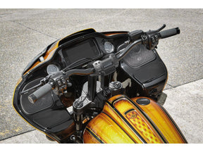 Ricks Motorcycles Club Style Pullback Riser And Performance 3 Triple Tree Kit, Digital Instrument 8,5" Height, 1 1/4" Clamp Diameter Black Anodized Ricks Motorcycles