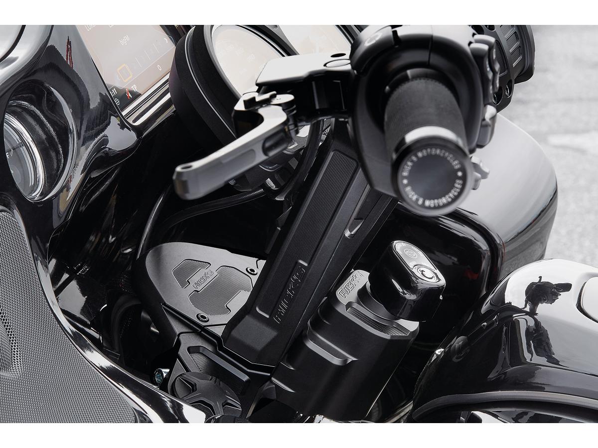 Ricks Motorcycles Club Style Oe Ignition Switch And Steering Lock Cover Black Anodized Ricks Motorcycles