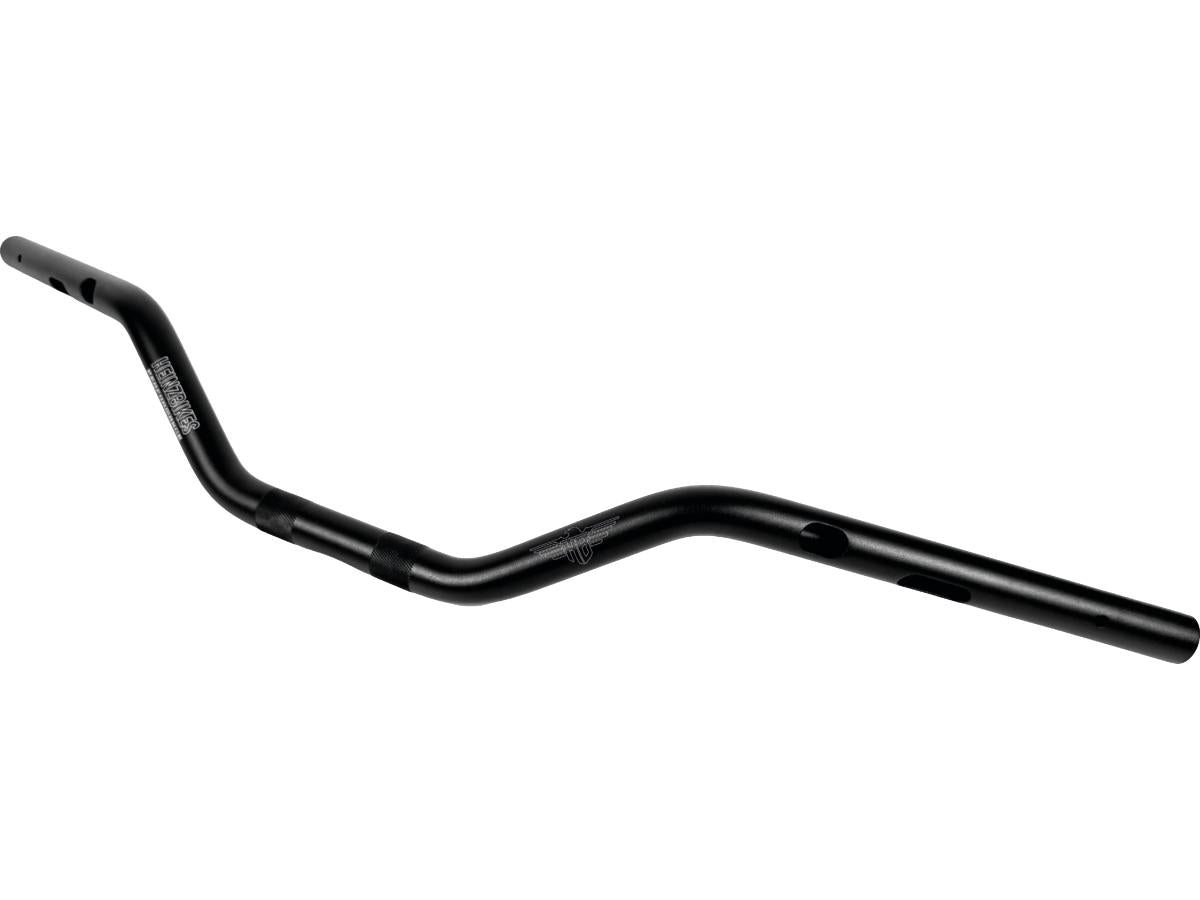 Heinz Bikes Performance Clubstyle Moto Mid Bar Aluminium Handlebar 3 Hole Black Satin 1" Throttle By Wire (Switch Housing Sensor) Heinz Bikes