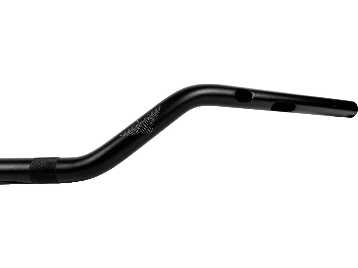 Heinz Bikes Performance Clubstyle Moto Mid Bar Aluminium Handlebar 3 Hole Black Satin 1" Throttle By Wire (Switch Housing Sensor) Heinz Bikes