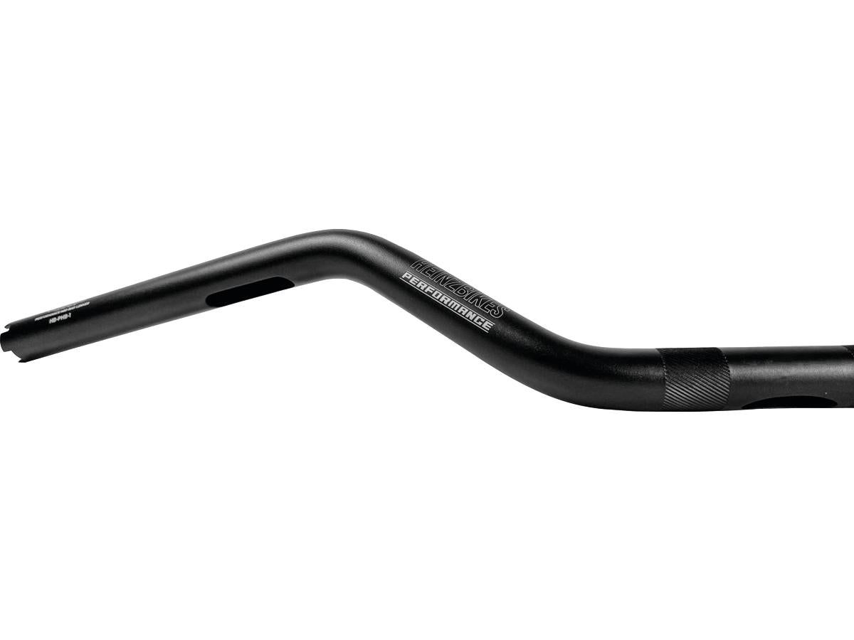 Heinz Bikes Performance Clubstyle Moto Mid Bar Aluminium Handlebar 3 Hole Black Satin 1" Throttle By Wire Heinz Bikes