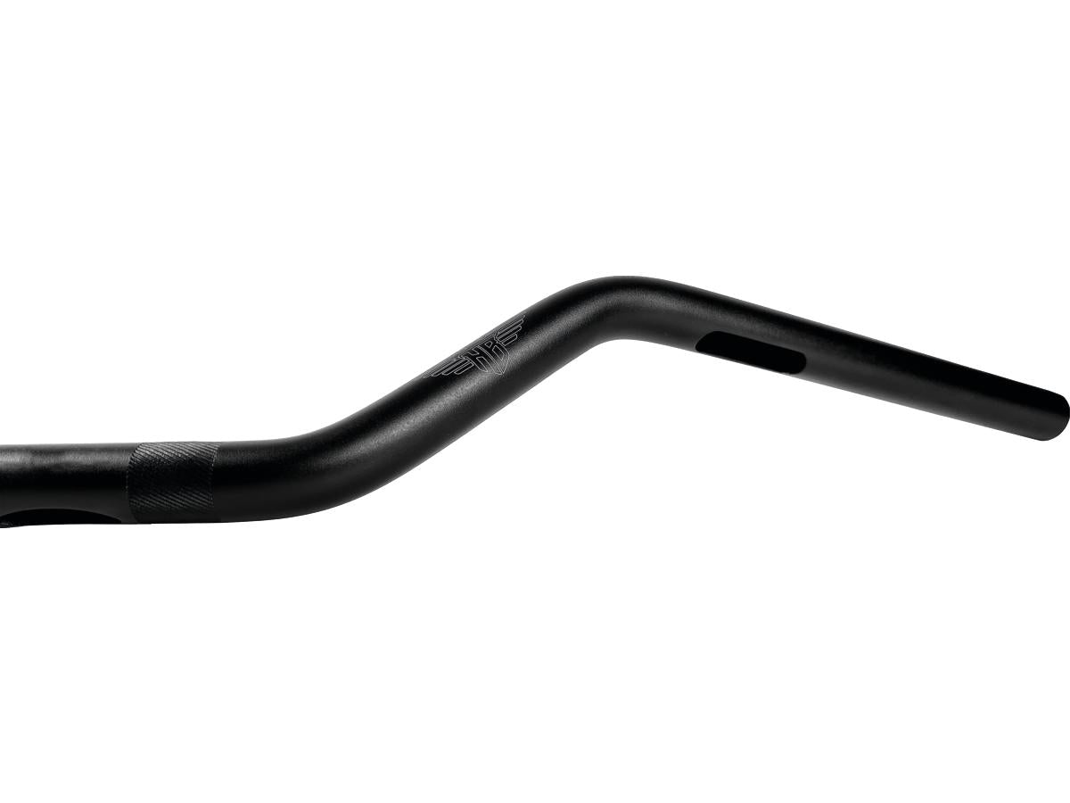 Heinz Bikes Performance Clubstyle Moto Mid Bar Aluminium Handlebar 3 Hole Black Satin 1" Throttle By Wire Heinz Bikes