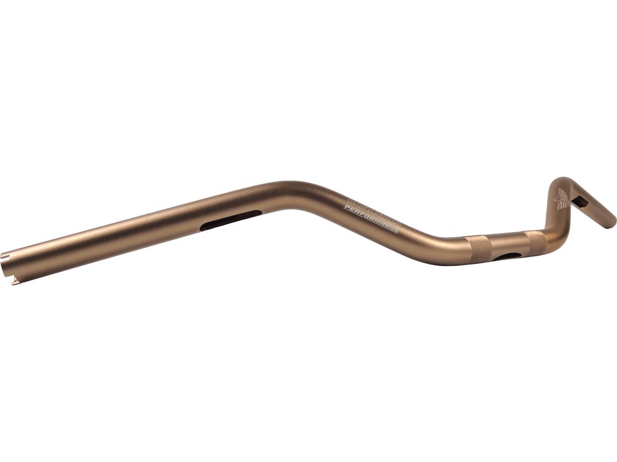 Heinz Bikes Performance Clubstyle Moto Mid Bar Aluminium Handlebar 3 Hole Bronze 1" Throttle By Wire Heinz Bikes