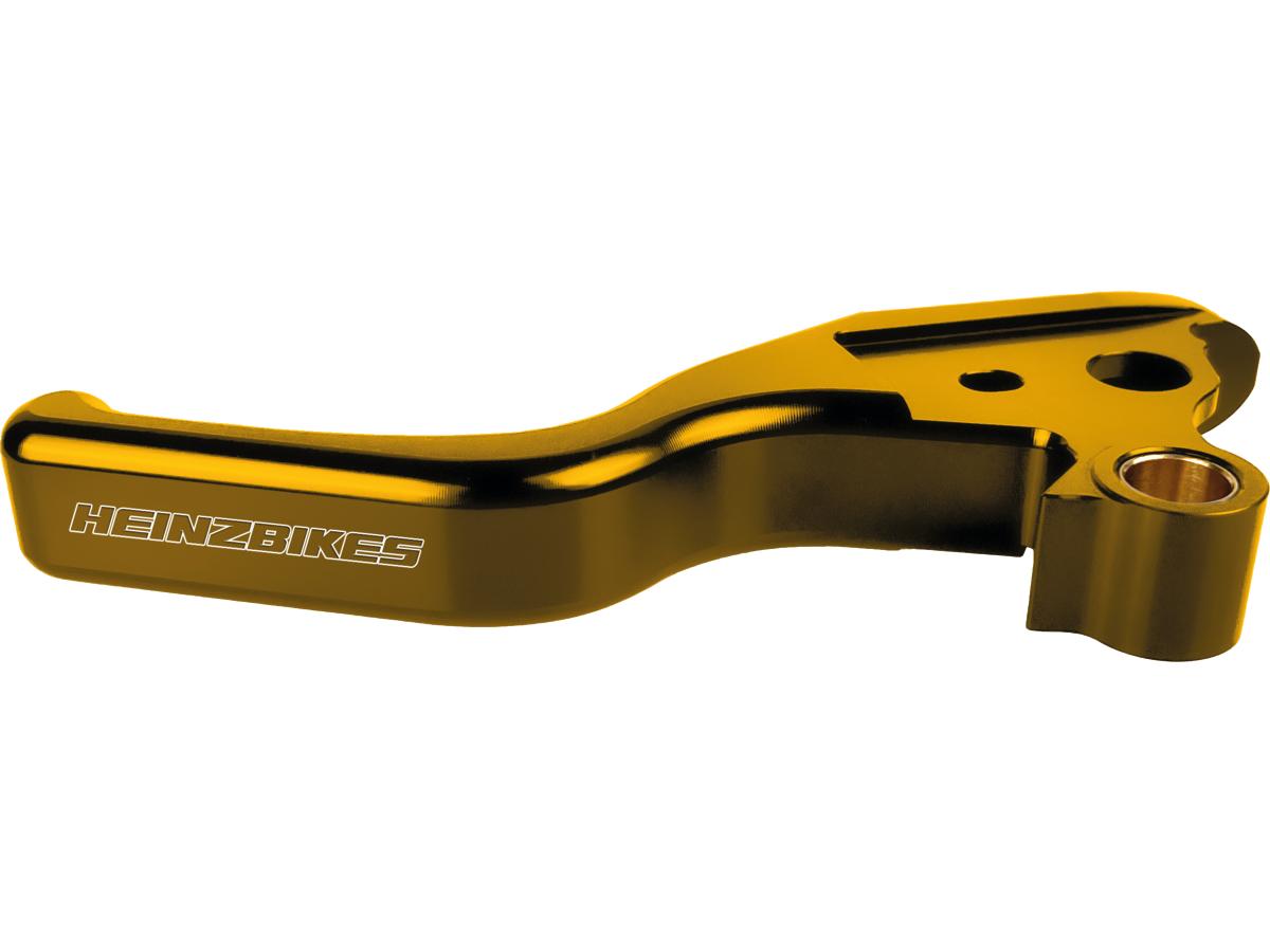 Heinz Bikes Performance 3 Finger Brake And Clutch Lever Set Gold Anodized Cable Clutch Heinz Bikes
