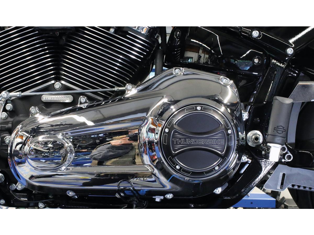 Thunderbike Torque 2.0 Clutch Cover With Thunderbike Logo, 5 Hole Bi Color Anodized Thunderbike