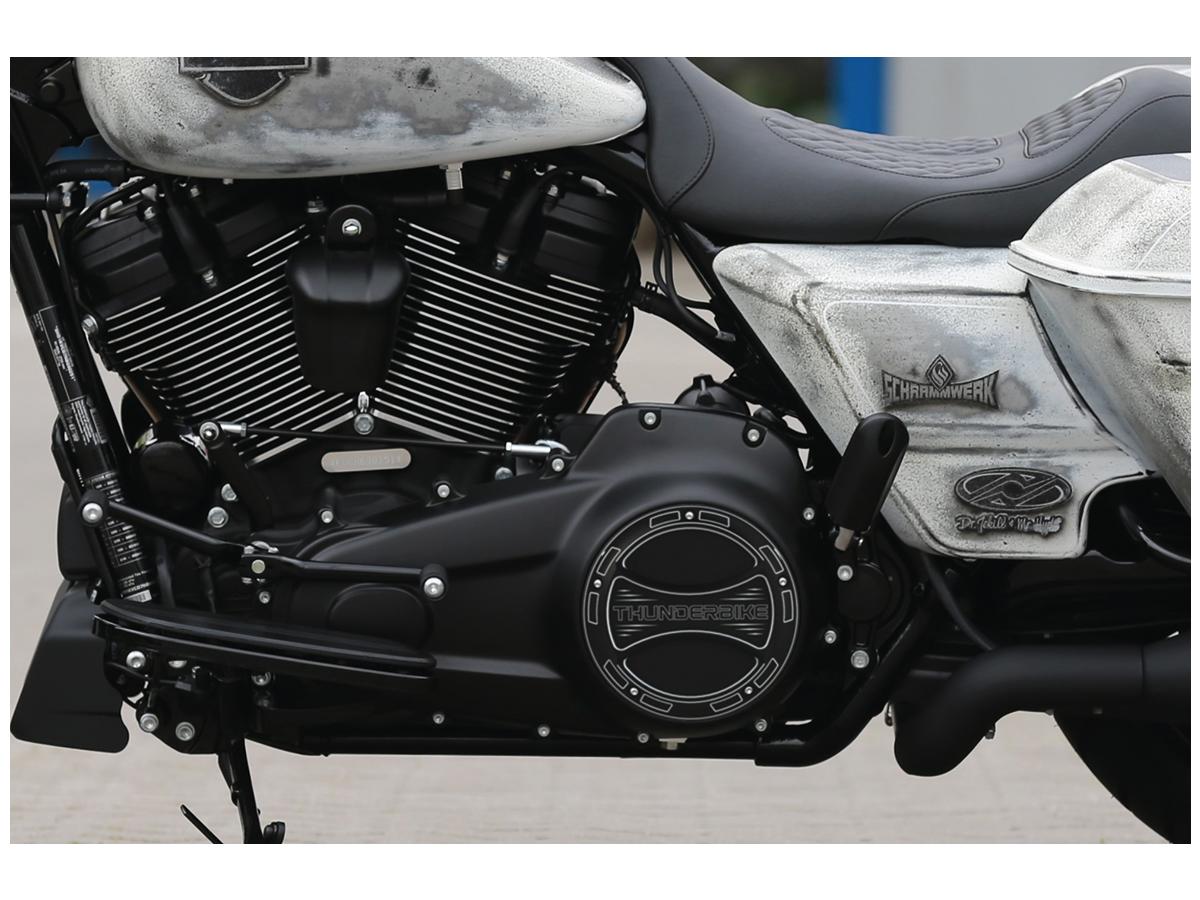 Thunderbike Torque 2.0 Clutch Cover With Thunderbike Logo, 5 Hole Bi Color Anodized Thunderbike